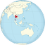 Königreich Thailand auf der Karte