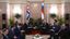 Die russische Regierungsdelegation wurde vom Präsidenten der Republik Kuba, Miguel Díaz-Canel (im Sessel rechts), empfangen. (19. Mai 2023) Bild: Sputnik / Grigori Sysojew / RIA Nowosti