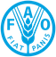 Ernährungs- und Landwirtschaftsorganisation der Vereinten Nationen (FAO) Logo mit Wahlspruch "Es werde Brot"