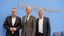 MIRO-Präsident Christian Strunk (Mitte) zusammen mit Peter Hübner (r.), Präsident des Hauptverbandes der Deutschen Bauindustrie, und Carsten Burckhardt (l.), stellv. Bundesvorsitzender IG BAU (2025) Bild: Bundesverband Mineralische Rohstoffe e.V. - MIRO Fotograf: MIRO/HDB/IGBAU//Bollhorst