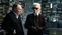Designer Karl Lagerfeld (r.) im Gespräch mit Filmemacher Gero von Boehm (l.). Bild: ZDF Fotograf: Till Vielrose