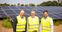 LichtBlick COO Dr. Enno Wolf mit Thomas Michels, COO bei BENTELER Steel/Tube und Bernhard Baumann, Geschäftsführer von SolarBlick (v. l. n. r.).  (2025) Bild: Lichtblick SE Fotograf: LichtBlick SE