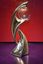 Der Pokal der UEFA-Fußball-Europameisterschaft der Frauen, wie er seit 2005 vergeben wird.