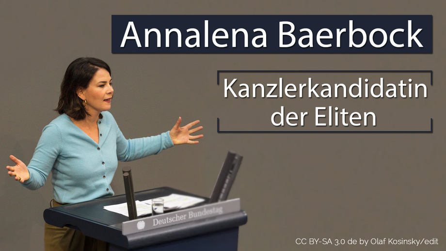 Bild: Screenshot Video: "Annalena Baerbock - die Kanzlerkandidatin der Eliten" (www.kla.tv/18808) / Eigenes Werk