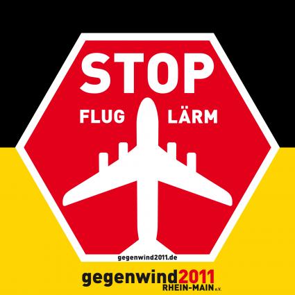 STOP FLUGLÄRM wurde von gegenwind2011 Rhein-Main e.V. geschaffen. Bild: "obs/gegenwind2011 Rhein-Main e.V"