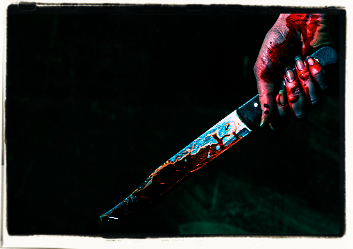 Blutiges Messer (Symbolbild)