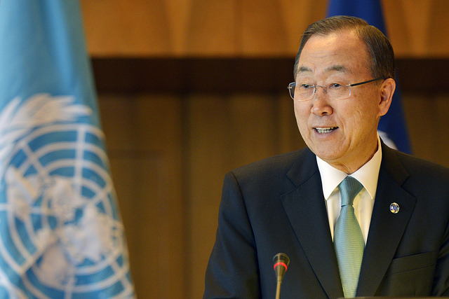 Ban Ki-moon Bild:  Marcel Crozet / ILO, on Flickr CC BY-SA 2.0