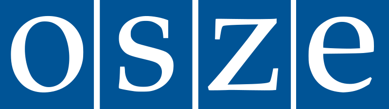 Logo: Die Organisation für Sicherheit und Zusammenarbeit in Europa (OSZE) ist eine verstetigte Staatenkonferenz zur Friedenssicherung.