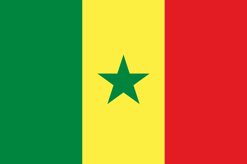 Flagge der Republik Senegal