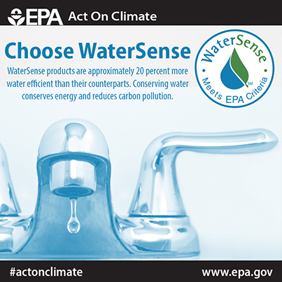 EPA poster publicizing WaterSense products