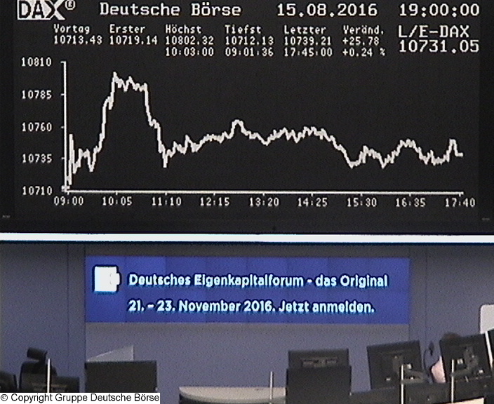 Frankfurter Börse (DAX) (Symbolbild)